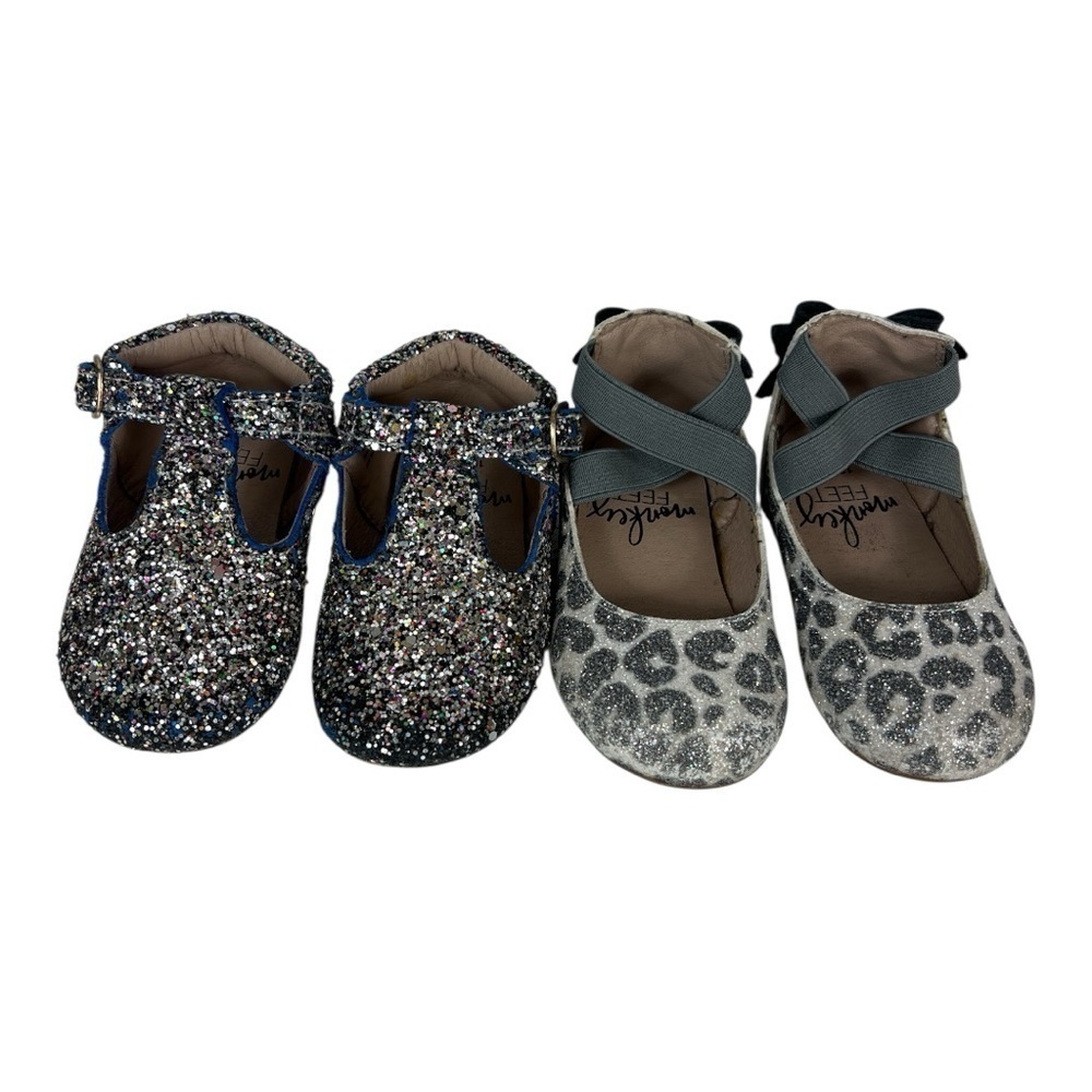 Monkey Feet 12-18m "Sparkly" 2 Pair Bundle Play Condition